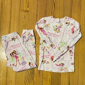 Princesses Pink Kids Pajamas